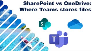 OneDrive vs SharePoint vs Teams