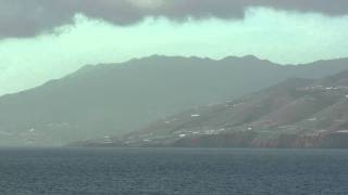 LaPalma vom Meer - das Kanaren Eiland ist la Isla Bonita