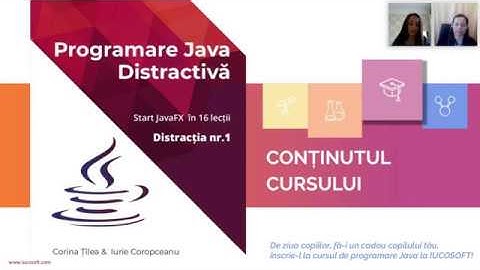 Webinar pentru copii și părinți. Programare Java Distractivă la IUCOSOFT