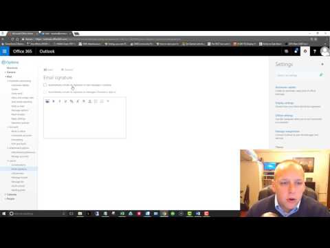 Setup Email Signature in Office 365