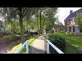 Sunny autumn walk in giethoorn   overijssel   the netherlands 2022  4k60