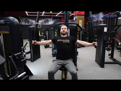 Обзор профессионального силового тренажера Bronze Gym M05-002A. Баттерфляй/Задняя дельта