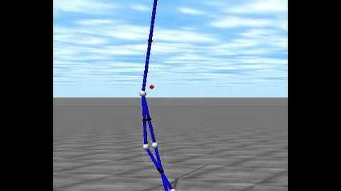 Training a biped to stand using a Sparse Spiking Neuron Network (SSNN)
