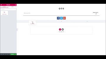 How to create Footer by Elementor of Qos Theme