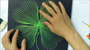 Installation tutorial For String Art Kit （Four Leaf Clover）