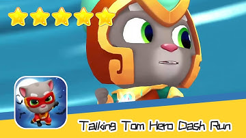 Talking Tom Hero Dash Run Day236 Walkthrough Endless runner Save the world Recommend index five star