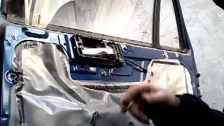 Как снять извлечь заменить стекла задней двери GEELY CK (2010)demontaz zamiana szyby drzwi tyl!