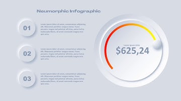 Animated Neumorphic Infographic Slide Design | PowerPoint Template