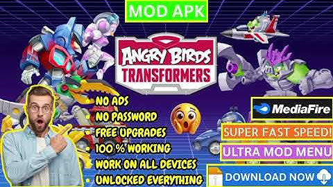 🤖 Angry Birds Transformers Special MOD 2025 | Unlimited Coins + Gems + All Bots Unlocked