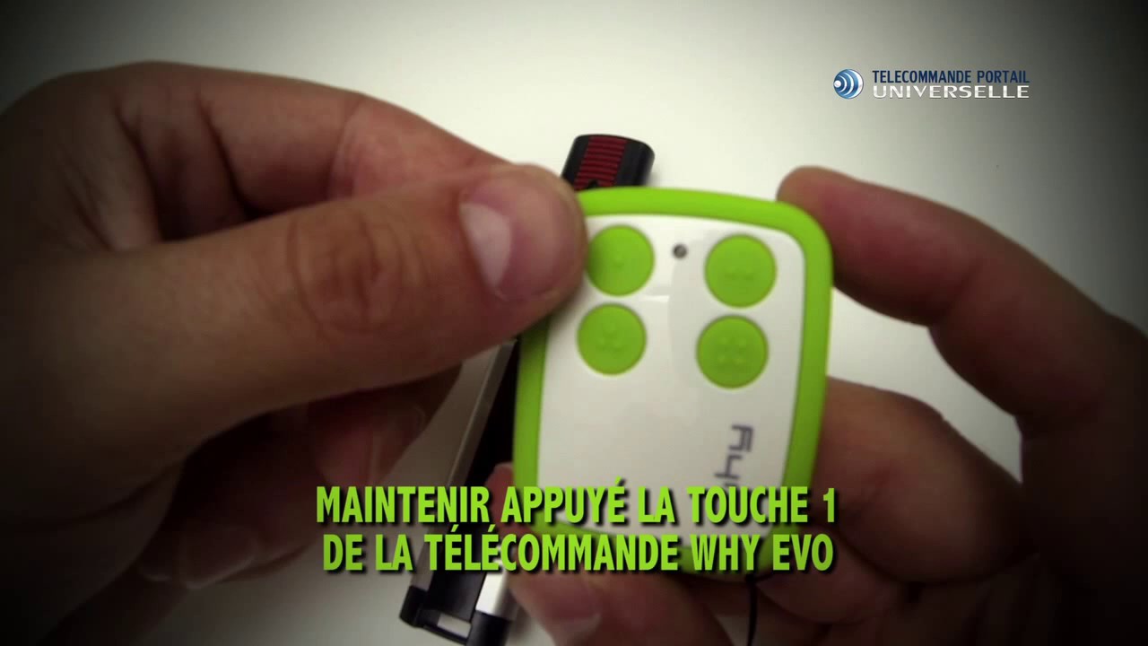 Télécommande copieuse universelle WHY EVO bleue pour automatismes,  éclairagesetc.