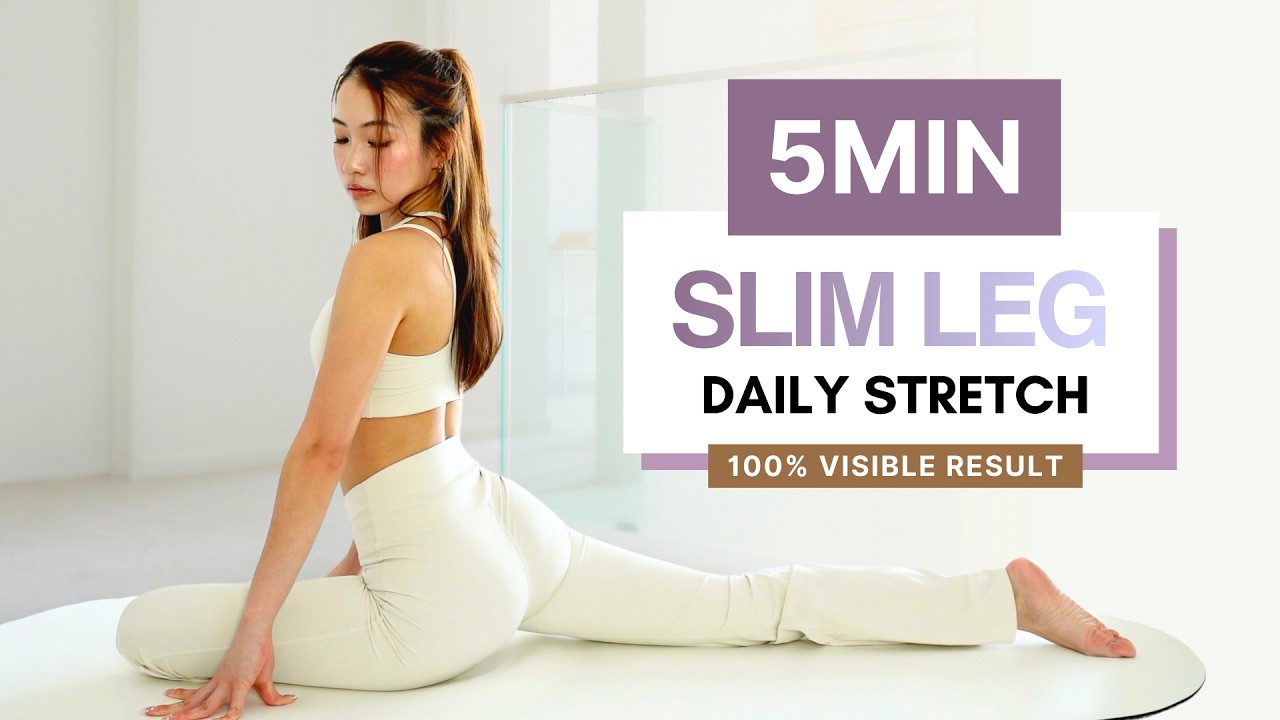 5-минутная растяжка для стройных ног — более длинные и подтянутые бедра и икры (без оборудования)