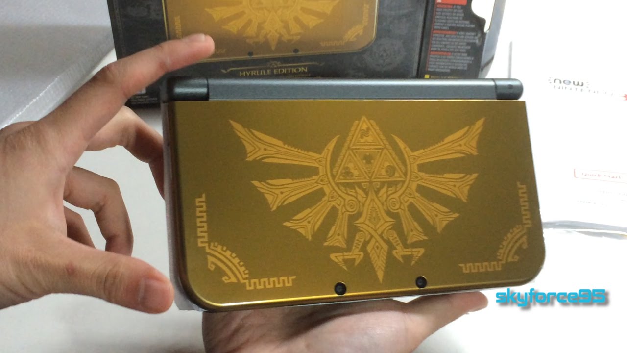 New Nintendo 3ds Xl Hyrule Gold Special Edition Unboxing Youtube