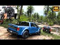 Ford f150 saleen  toyota tundra  offroad convoy  forza horizon 5  thrustmaster t300rs gameplay