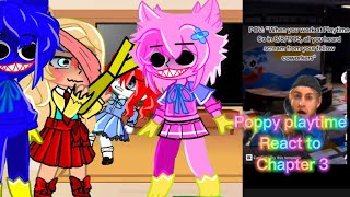 💢Poppy playtime 💢reacts to🔥 chapter 3 //gacha reaction💦 part 4 special✨ au