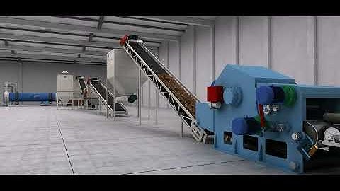 Production Line of Pressed Pallet Blocks(presented in 3D)