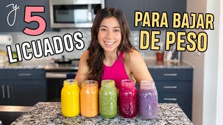 5 LICUADOS PARA BAJAR DE PESO para la Semana! Yovana screenshot 3