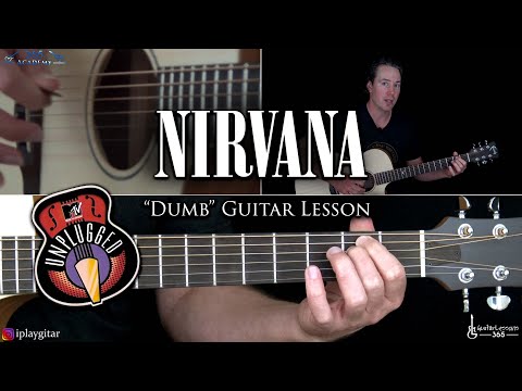Nirvana Unplugged Dumb Guitar Lesson Youtube