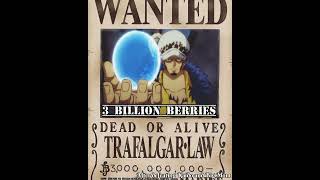 One Piece Chapter 1053 Captain Kid, Trafalgar Law & Luffy New Bounties After Wano Kuni Arc