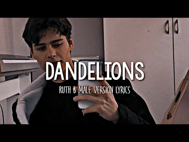 Ruth B - Dandelions | Male Version (Lyrics) class=