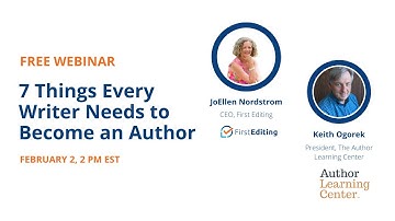 7 Things Every Writer Needs to Become an Author