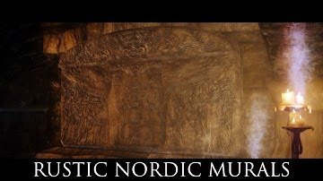 TES V - Skyrim Mods: RUSTIC NORDIC MURALS