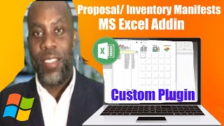 Proposal / Inventory Manifests Software - HD Video Windows / Office / 365 Addin
