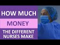 Nurse salary how much money different nurses make in the us