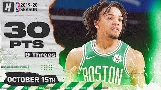 Carsen Edwards IS ON FIRE! Full Highlights vs Cavaliers (2019.10.15) - 30 Points, 9 Threes!