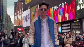 Henry Lau in Times Square