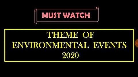 Theme of environmental  events| envirocademy| environmental net jrf 2020| nta net jrf