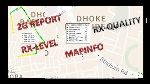 Mapinfo 2G GSM report from Drive log files step by step