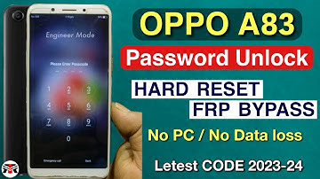 OPPO A83 Hard Reset || Oppo A83 Forgot Password || Without Pc 2023 || Oppo A83 Ka Lock Kaise Tode