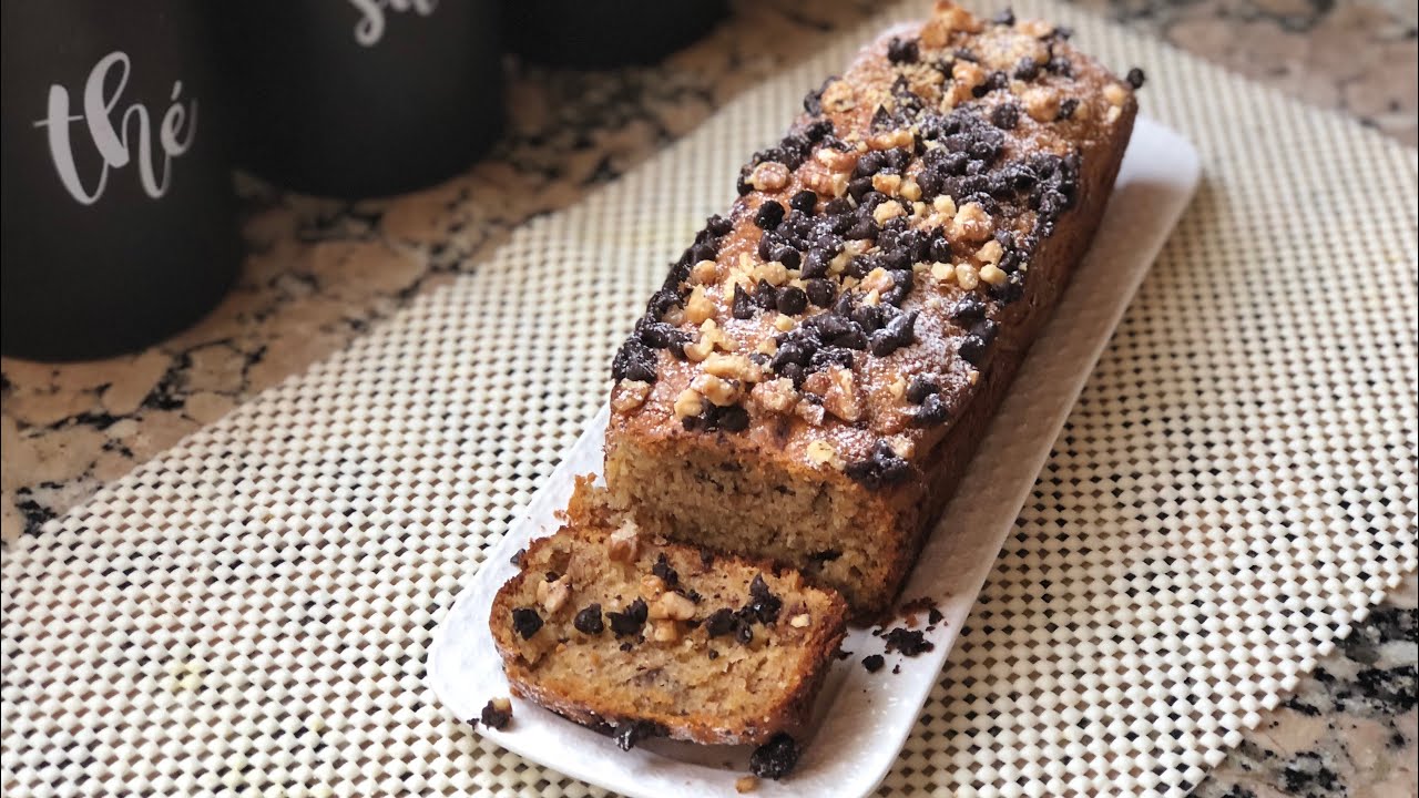 خبز الموز أو كيكة الموز BANANA BREAD الانجليزية قمة في الروعة نكهة لا تقاوم