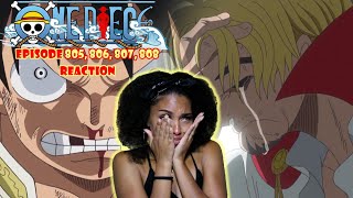 A Strong Luffy For A Broken Sanji One Piece Episode 805 806 807 808 Reaction Youtube