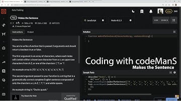Codewars 7 kyu Makes the Sentence JavaScript