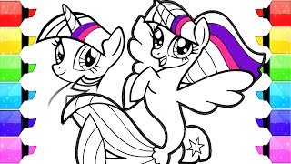 My Little Pony Coloring Book Pages | How to Draw and Color My little pony Movie 2017 for Kids by Rainbow Kids Coloring 305,218 views 6 years ago 10 minutes, 37 seconds