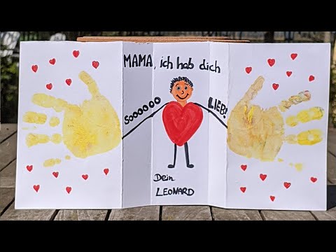 Video: Schöne DIY Muttertagskarten im Kindergarten