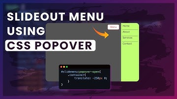 How I Build a Slide-Out Menu with the CSS Popover API (No JavaScript Required!)