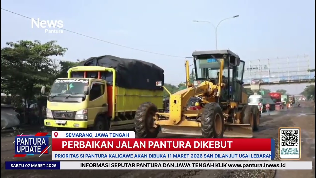 Pekerjaan jalan Pantura dikebut untuk arus mudik lebaran