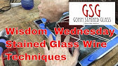 Stained Glass Project 001a Zinc Edging - YouTube