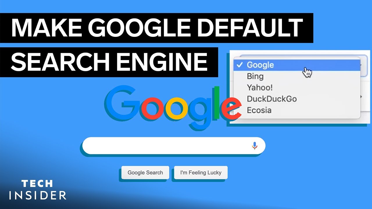 how to make google default search engine safari