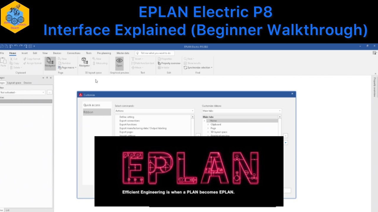 Eplan User Interface EPLAN Electric P8 Beginner’s Guide: EPLAN Interface Explained (Beginner ...