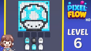 Pixel Flow Level 6 Solution Walkthrough