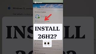 Windows 11 26H2 Is HERE 👀 Should You Update? #Shorts