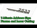 Plasma Cutting - Make An Address Sign In Seven Minutes With Adobe Illustrator