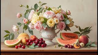 Art Frame TV | Floral Still Life Painting | Elegant 1 Hour Loop