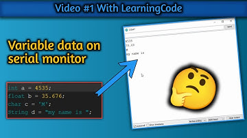 video #1 | how to print variable data on serial monitor | arduino serial port programming | #arduino