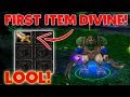 DOTA GONDAR FIRST ITEM DIVINE LOOOOL (BOUNTY HUNTER)