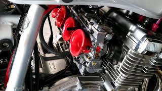 GSX250S　FCRキャブレター取り付け