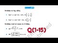 Ncert Class 12th Maths chapter 2 🔥| Inverse Trigonometry Function | Exercise 2.2 solutions /Q(1-15)
